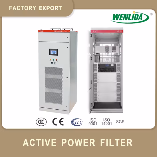100 A Dreiphasen-Vierleiter-Rack-montierter aktiver harmonischer Leistungsfilter mit IGBT und Monitor 3p3l/3p4l Stromqualität Apf4l-400/100