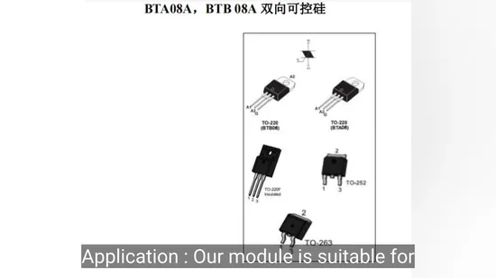 BTA24A, Btb24A Bidirektionaler Thyristor-Gleichrichter mit Siliziumsteuerung